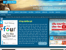Tablet Screenshot of firstnews.com.vn